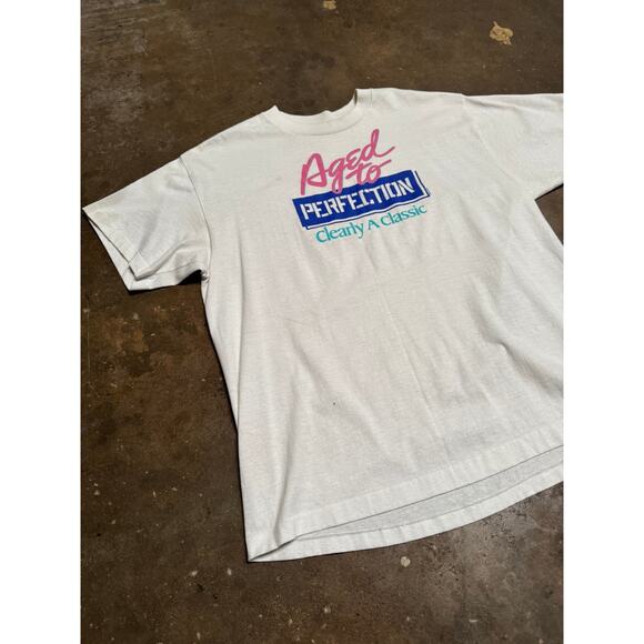 VTG '87 Aged to Perfection Clearly a Classic Age Humor White S/S T-Shirt Sz L - Picture 12 of 16